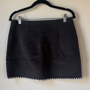 C/MEO Collective Black Mini Skirt with White Detail